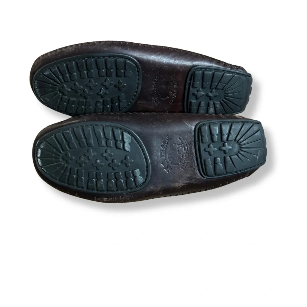 Bass Trask Leather Moc Toe Loafers | Men’s 8.5 D | Brown | Made in Brazil